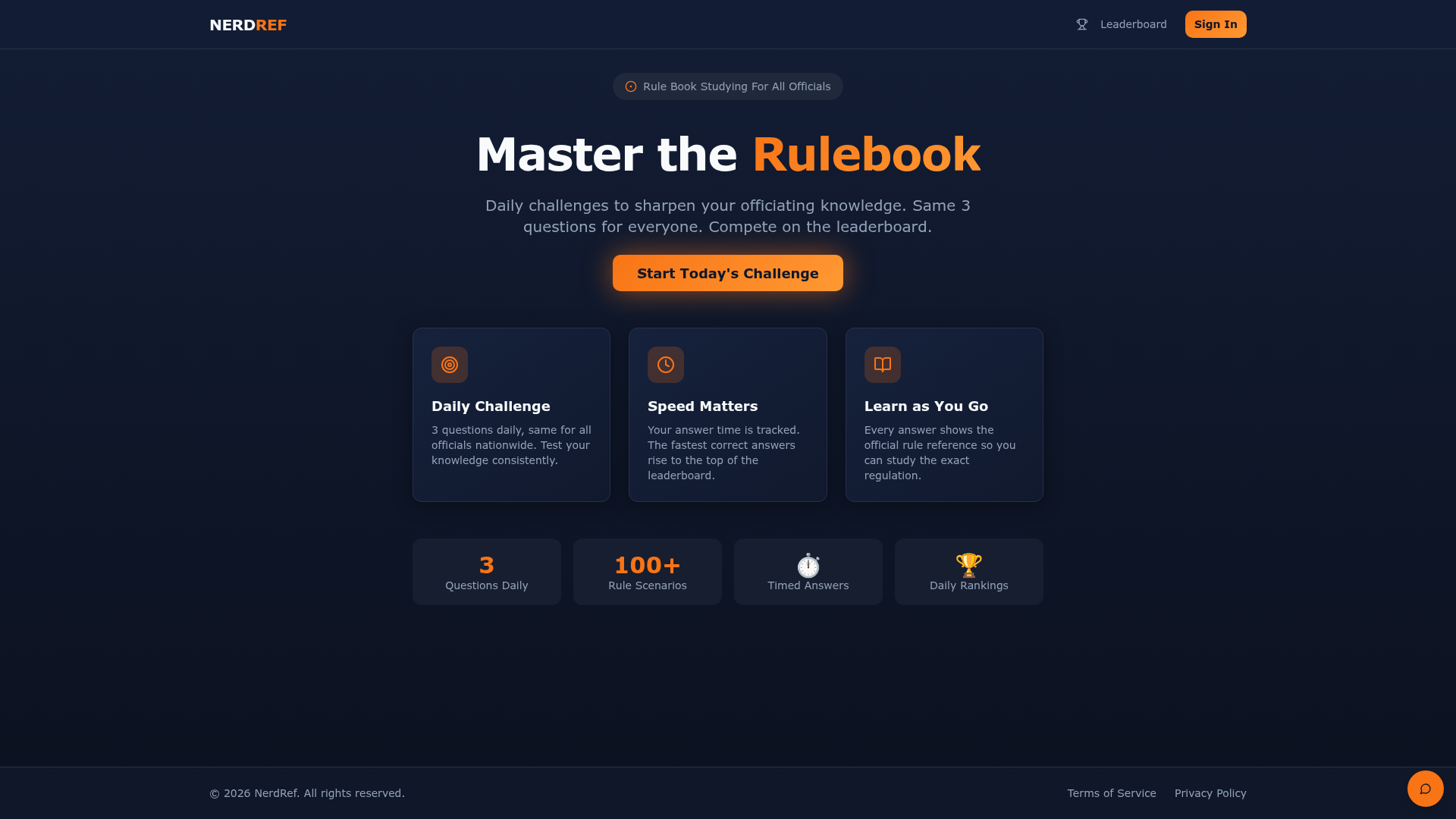 NerdRef website preview