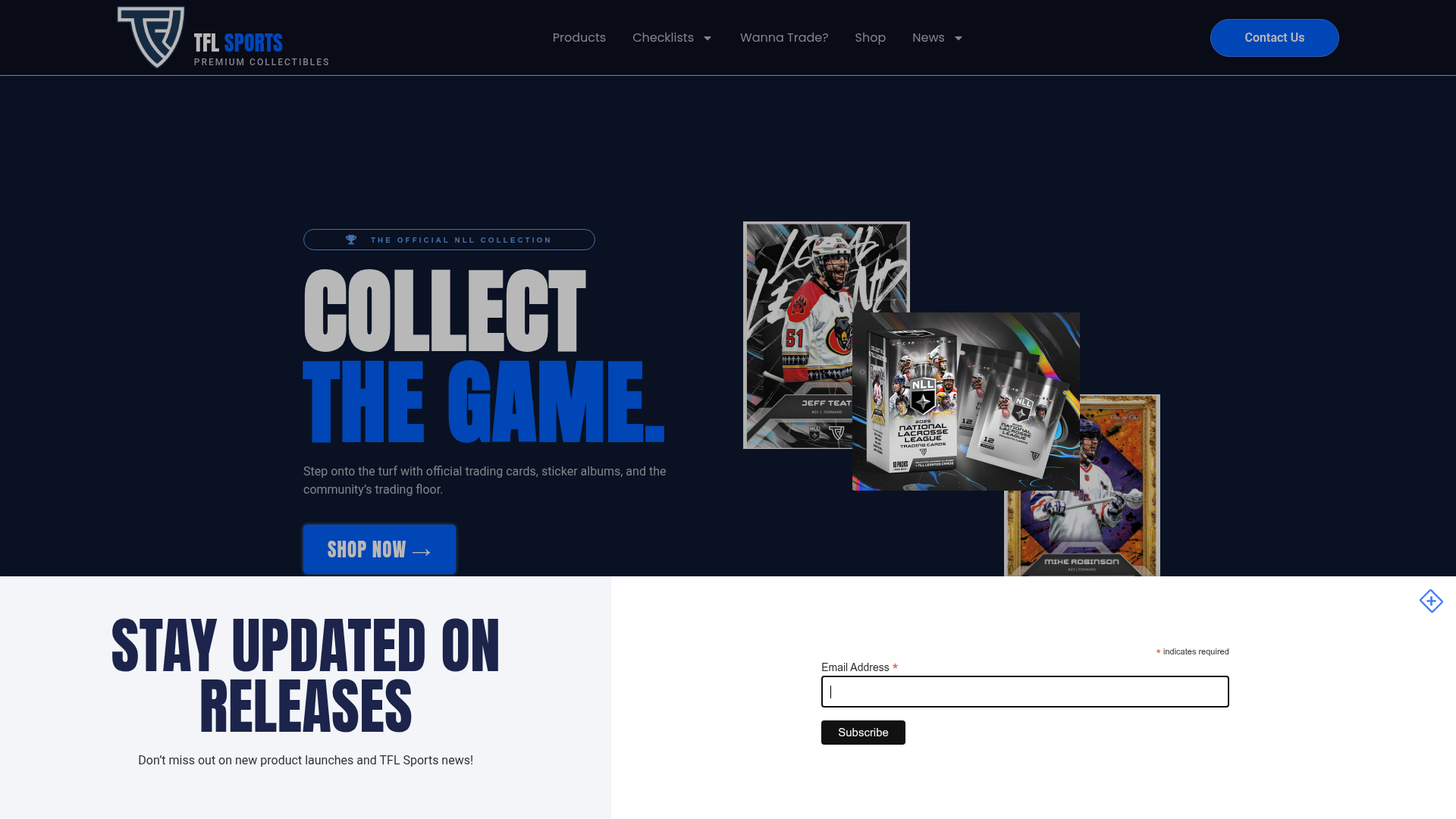 TFL Sports website preview